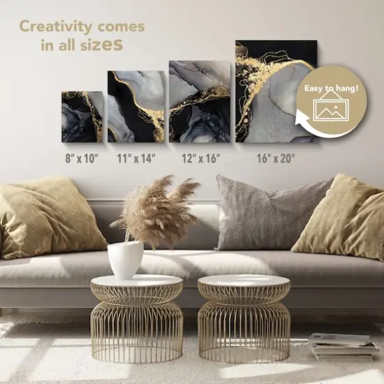 ArtSkills&reg; 2 Pack Black Stretched Canvases {4}