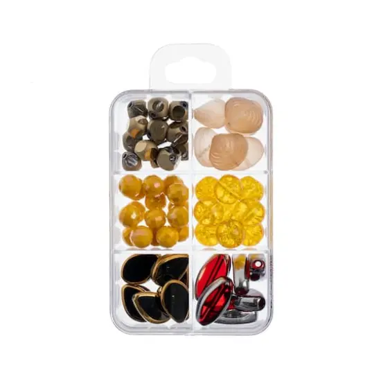 John Bead Masterpiece Collection Glass Bead Box Mix The Kiss/Gustav Klimt {3}