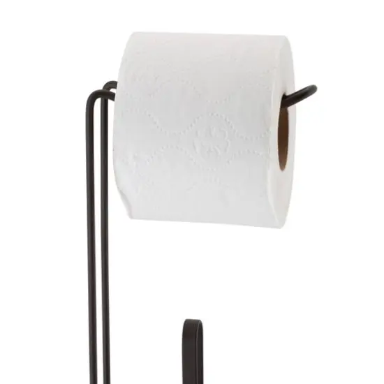 Bath Bliss 21" Bronze Toilet Paper Reserve & Dispenser {3}