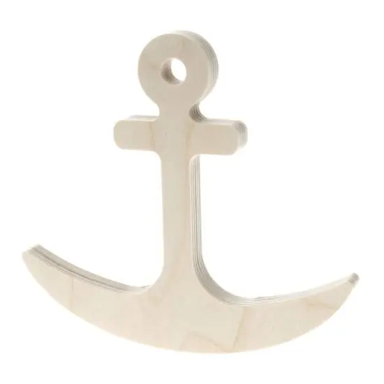 Leisure Arts&reg; 6" Rocking Anchor Wood Shape {1}