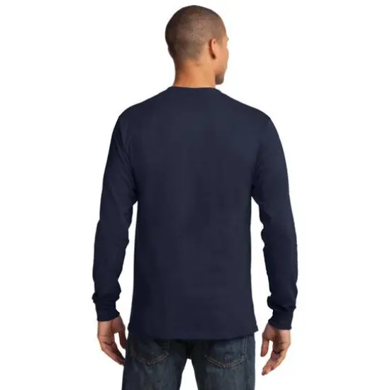 Port & Company&reg; Tall Long Sleeve Essential T-Shirt Deep Navy {6}
