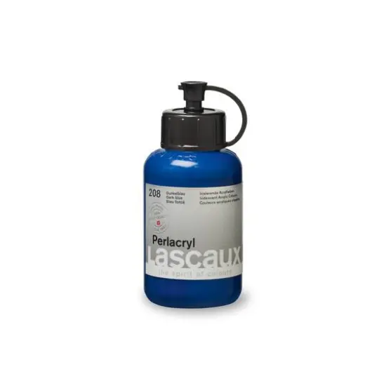Lascaux Pearlacryl Paint, 85mL 208 Dark Blue {4}