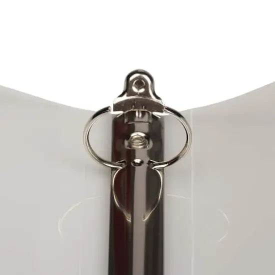 JAM Paper Glass Twill Plastic 3-Ring Binder Clear {5}