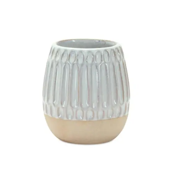 Two-Tone Porcelain Vase Set {4}
