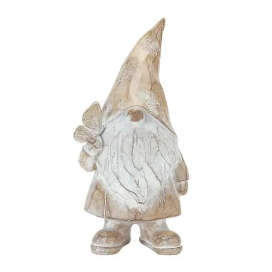 8" Carved Spring Gnome Figurine Set {4}
