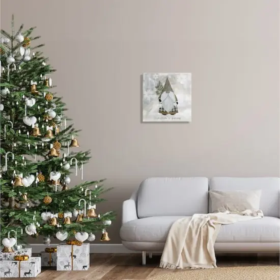Stupell Industries Christmas Is Gnoming Holiday Pattern Canvas Wall Art {3}