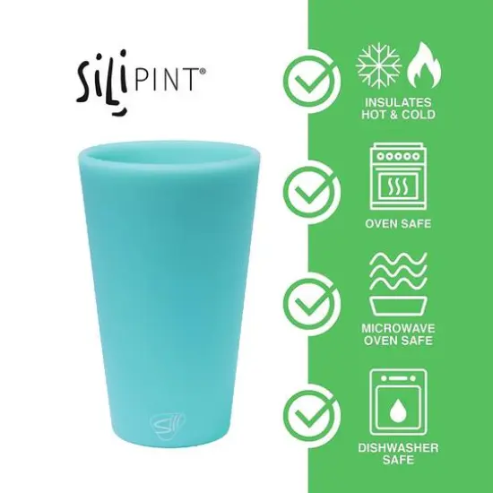 Silipint&reg; 16oz. Mixed Pattern Silicone Pint Glasses, 6ct. {3}