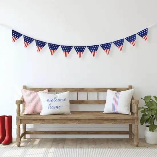 9.75ft. Pennant USA Flag Hanging Wall Banner {3}