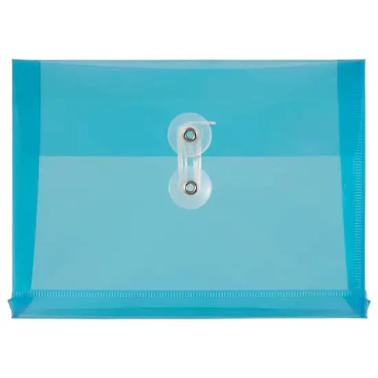 JAM Paper 5.5" x 7.5" Plastic Button & String Tie Closure Envelopes, 24ct. {5}