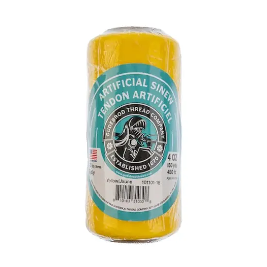 Gudebrod Artificial Sinew, 150yd. Yellow {1}