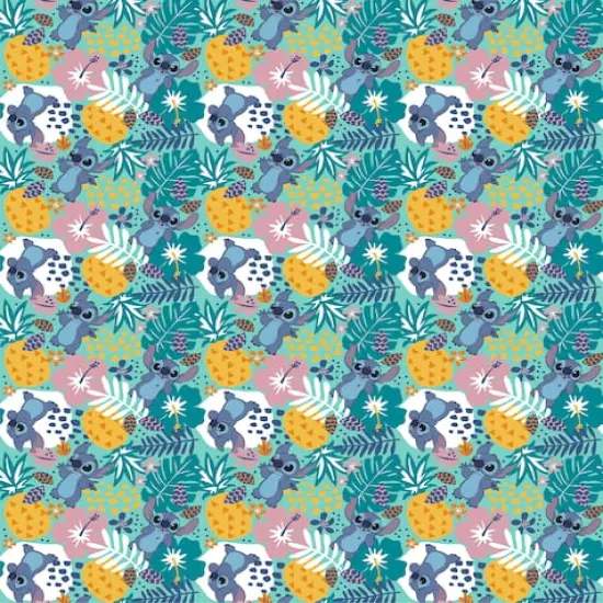Disney Lilo & Stitch In the Jungle Cotton Fabric {3}