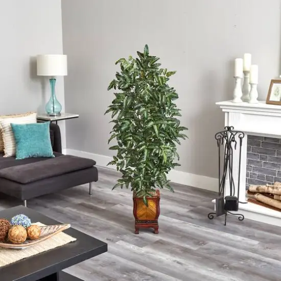 5ft. Bracken Fern Tree with Decorative Vase  {4}