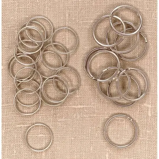 Jewelry Made By Me&trade; Silver Large Split Rings, 25ct. {3}