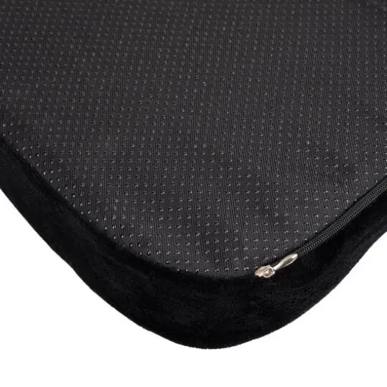 Mind Reader 18" Black Back Relief Memory Foam Seat Cushion {6}