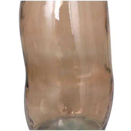 29" Brown Spanish Bottle Glass Vase {8}