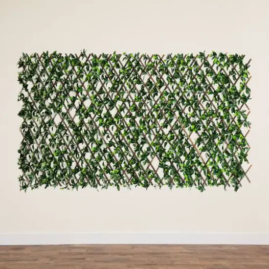 40" x 80" Artificial Gardenia Expandable Privacy Fence Screen {6}