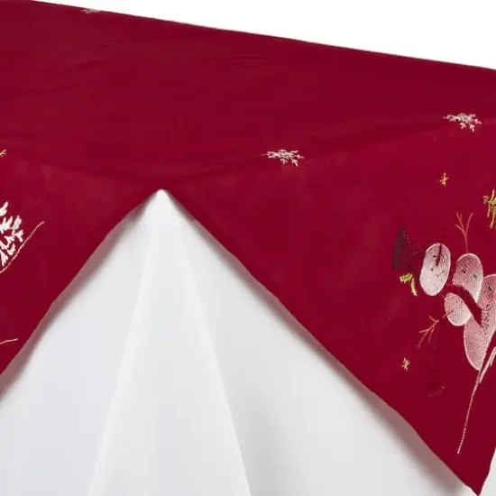 DII&reg; 40" Embroidered Snowman Table Topper {3}