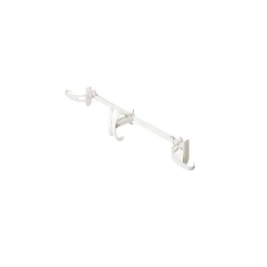 33" White Adjustable Garland Hanger for Double Door Frames {3}