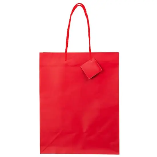 JAM Paper Large Matte Gift Bag, 3ct. Red {4}