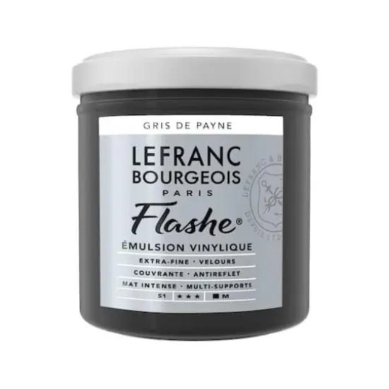 Lefranc & Bourgeois Flashe&reg; Matte Artist's Color, 125mL Payne's Gray {1}
