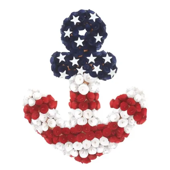 20" Red, White & Blue Anchor Decoration {1}