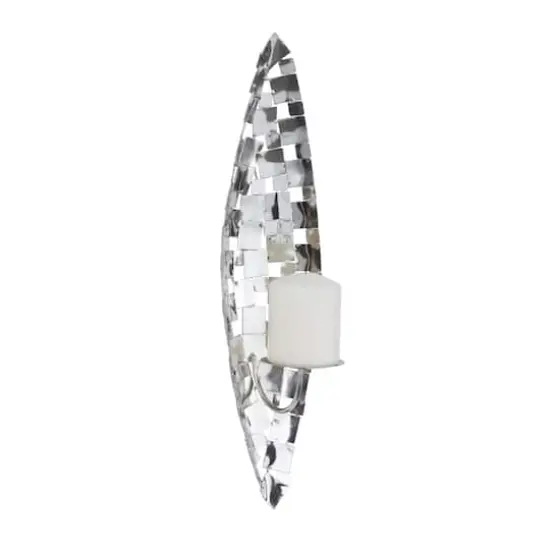 20" Silver Contemporary Wall Sconce {3}