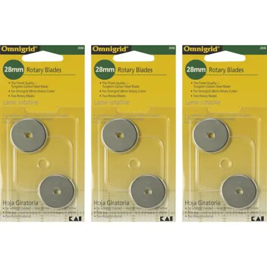Omnigrid&reg; 28mm Rotary Replacement Blades, Pack Of 6 {1}