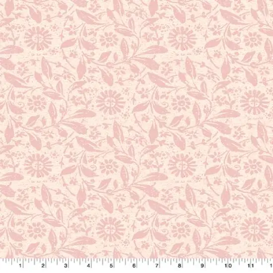 Suzanne Nicoll Peony Tonal Leaves Cotton Fabric {1}