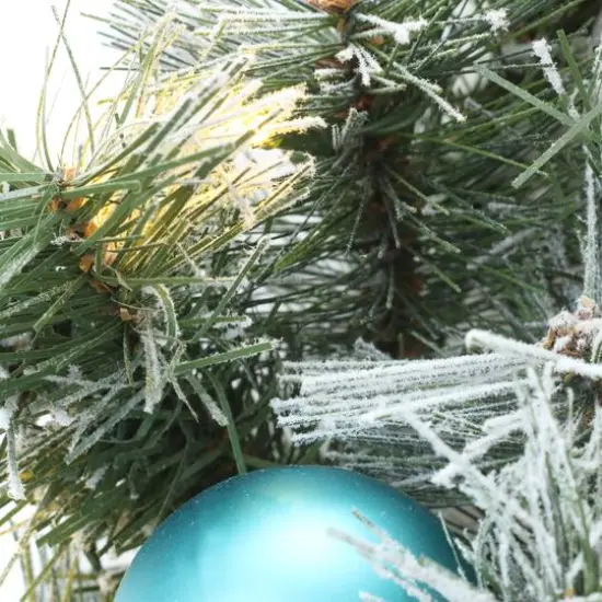 24" Pre-lit LED Tinkham Pine Wreath {6}