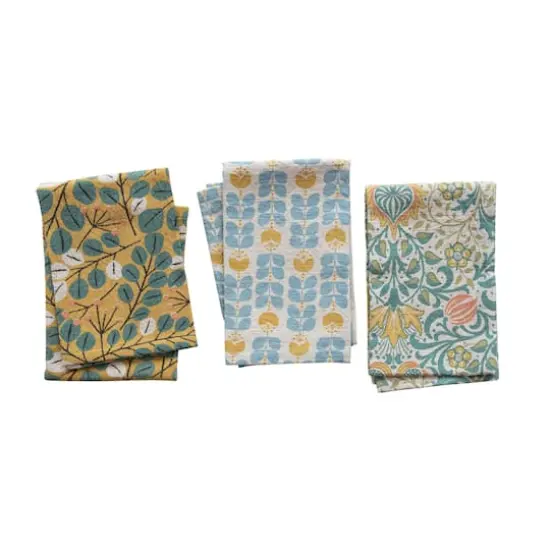 Hello Honey&reg; Multicolor Patterned Cotton Tea Towel Set {3}