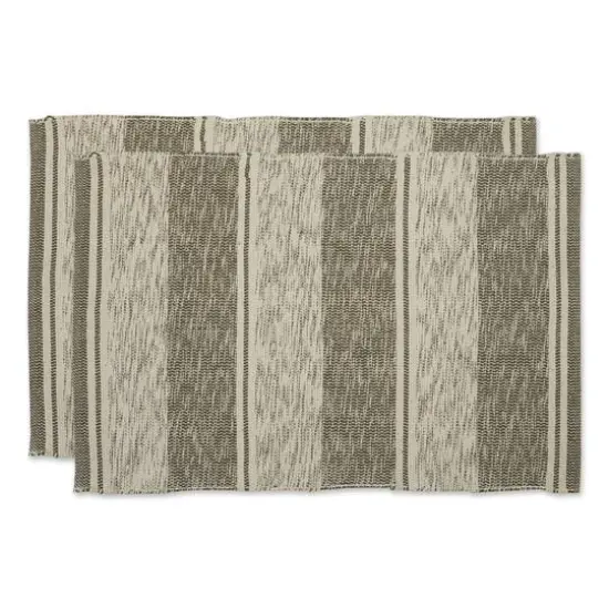 DII&reg; Shadow Stripe Variegated Recycled Yarn Rug Set, 2ft. x 3ft. Stonewash Blue {2}
