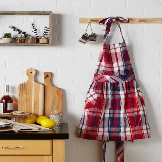 DII&reg; Americana Red Plaid Apron {7}