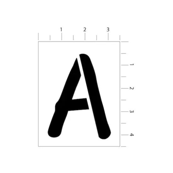 4.5" Alphabet Stencils by Craft Smart&reg; {4}