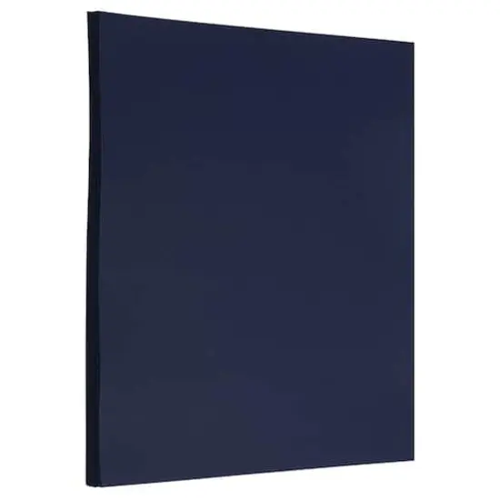JAM Paper 8" x 11.5" Letter Paper & Envelopes #10 Business Stationery Set, 50ct. Navy Blue {4}
