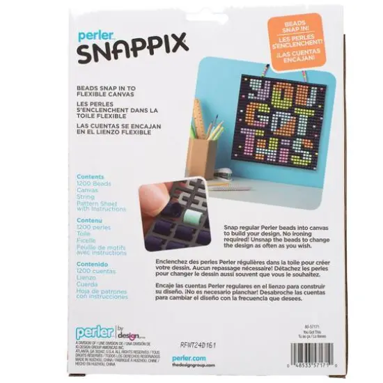 Perler&trade; Snappix&trade; You Got This Bead Craft Kit {8}