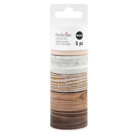 Wood Grain Crafting Washi Tape Set by Recollections&trade; {1}