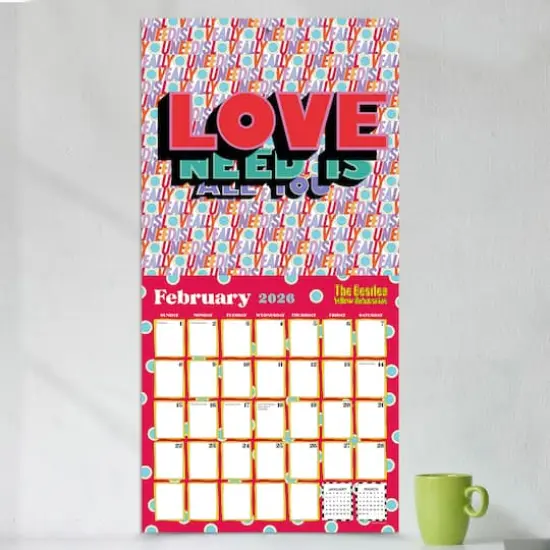 2026 The Beatles: Yellow Submarine Wall Calendar {4}