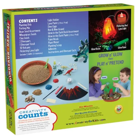 Creativity for Kids Grow N' Glow Dinosaur Habitat Kit {8}