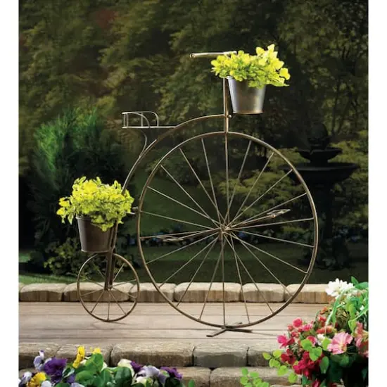2.7ft. Old-Fashioned Bicycle Plant Stand {3}
