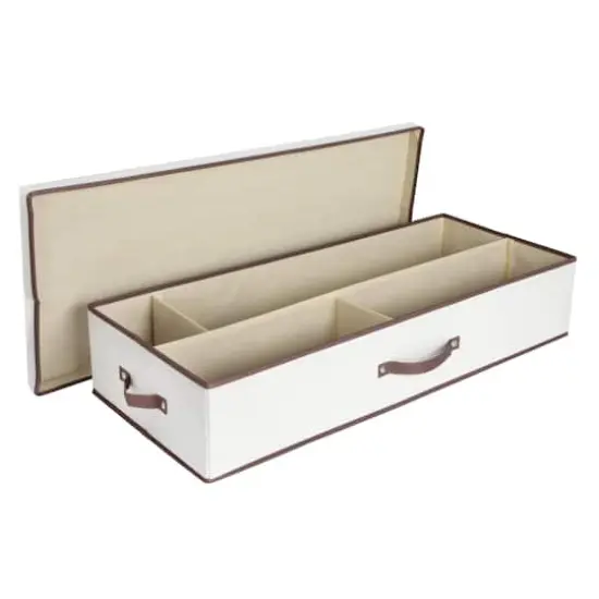 Household Essentials Gift Wrap Storage Box Natural and Brown {7}