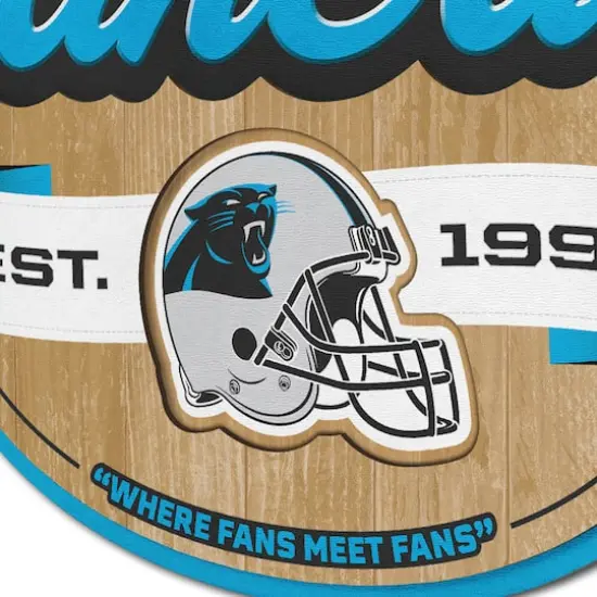 NFL Fan Cave Sign Carolina Panthers {5}
