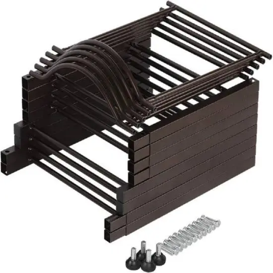 NEX&trade; Dark Brown 5 Tier 5 Gallon Metal Water Jug Holder Storage Rack {5}