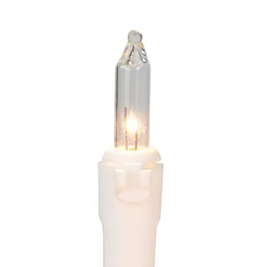 100ct. Mini Christmas String Lights with White Wire Blue/Clear {9}