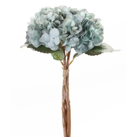 14.5" Soft Blue Hydrangea Floral Bundles, 12ct. {3}