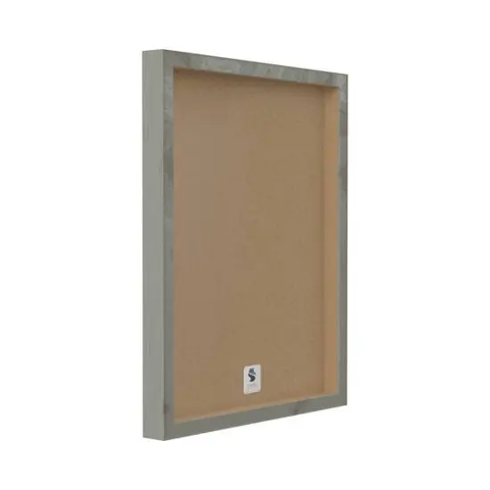 Stupell Industries Autumn Birch Trees Abstract Leaves Framed Giclee Art Gray {5}