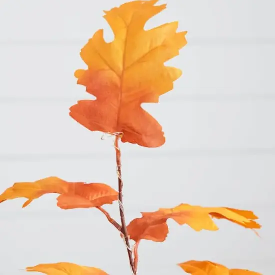 3ft. Pre-Lit Autumn Maple Artificial Fall Tree with 80 Warm White LED Lights {4}