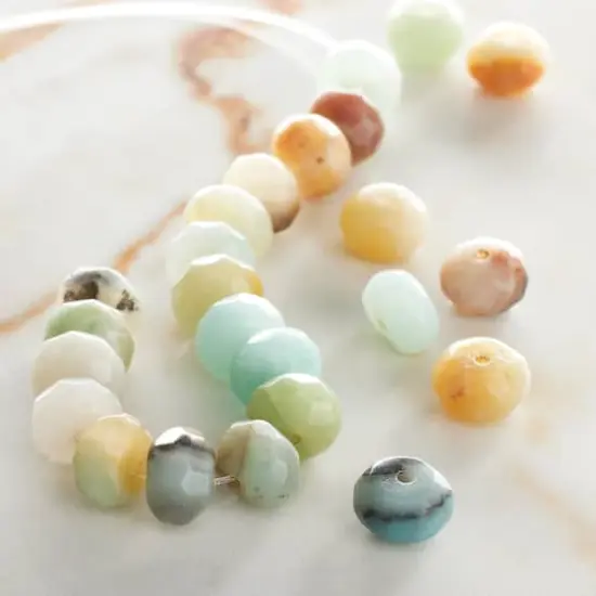 Amazonite Rondelle Beads, 8mm by Bead Landing&trade; {3}