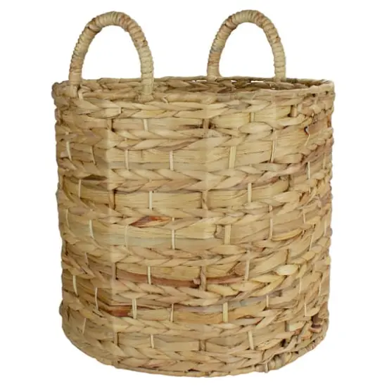 Round Natural Woven Water Hyacinth Storage Baskets, 3ct. {5}
