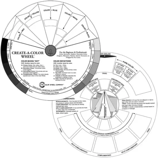 Color Wheel Co.&trade; Create-A-Color Uncolored Wheel {1}
