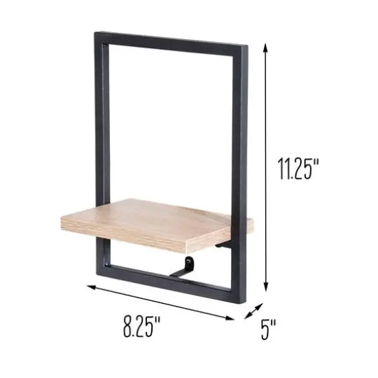 Honey Can Do 11" Vertical Floating Wall Shelf {6}